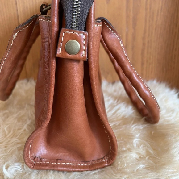 Patricia Nash Paris Tooled Leather Small Satchel - Picture 8 of 9